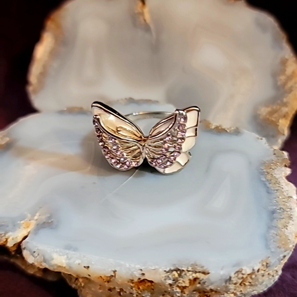 Silver plated ring/Size 8 - Picture 1 of 2